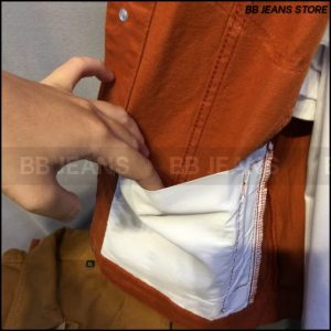 Áo khoác kaki màu cam nam nữ form rộng size 40-75kg